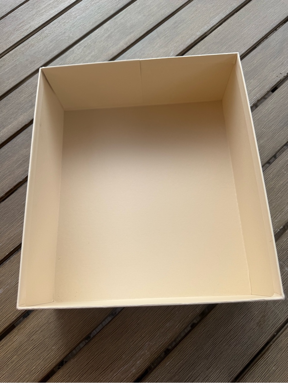 Valentino Garavani Empty Shoe Box Only With Lid Cream Designer Storage - Picture 8 of 10